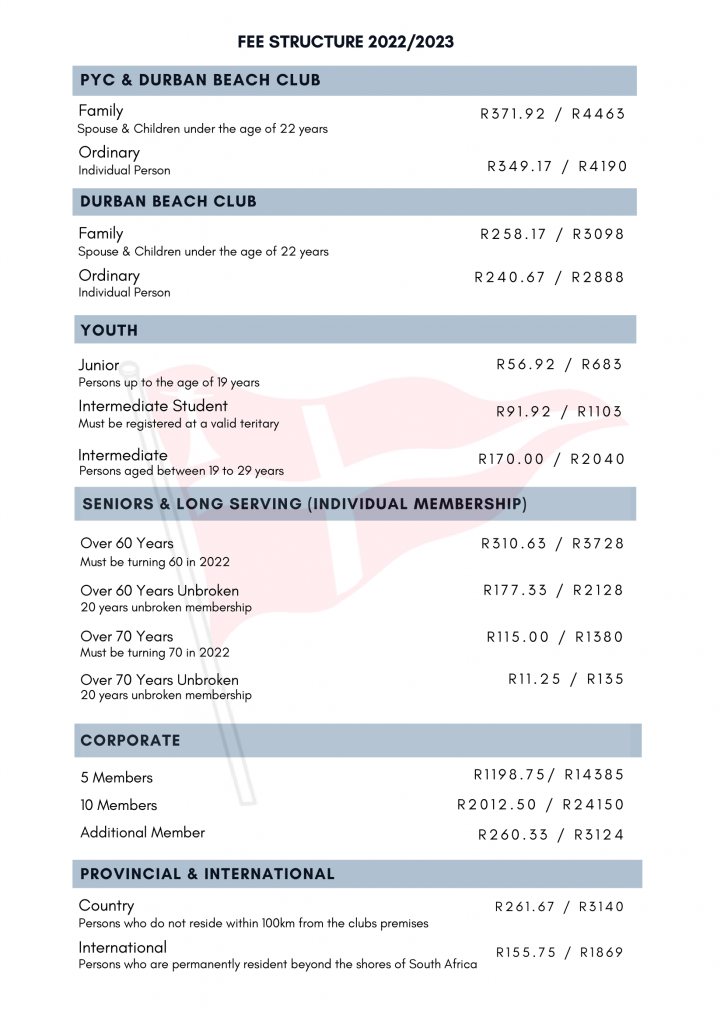 point yacht club membership fees